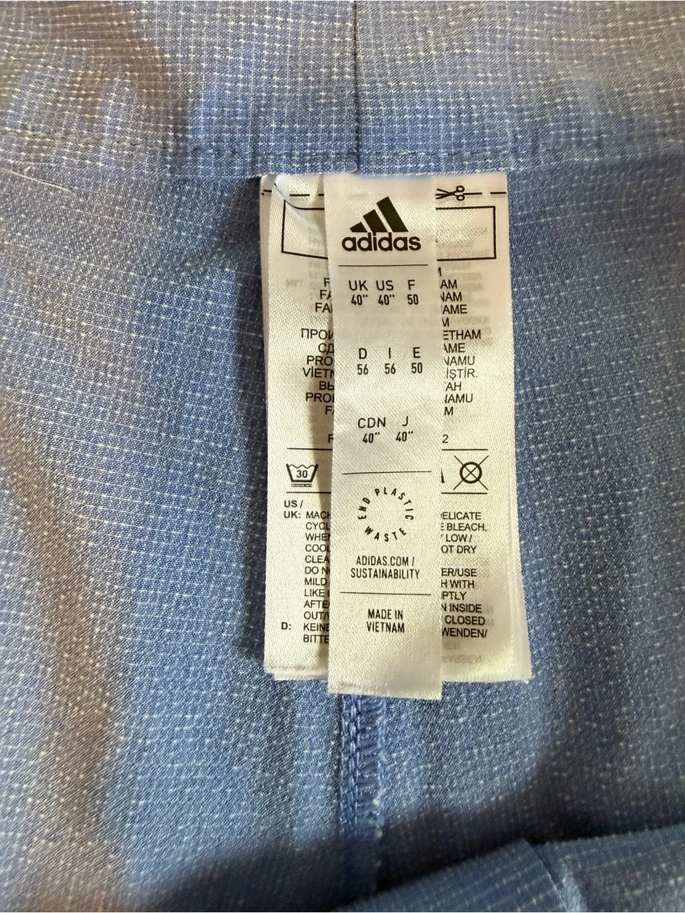 Adidas Performance Golf Quick Dry crosshatch shorts, size 40, bundle of 3.